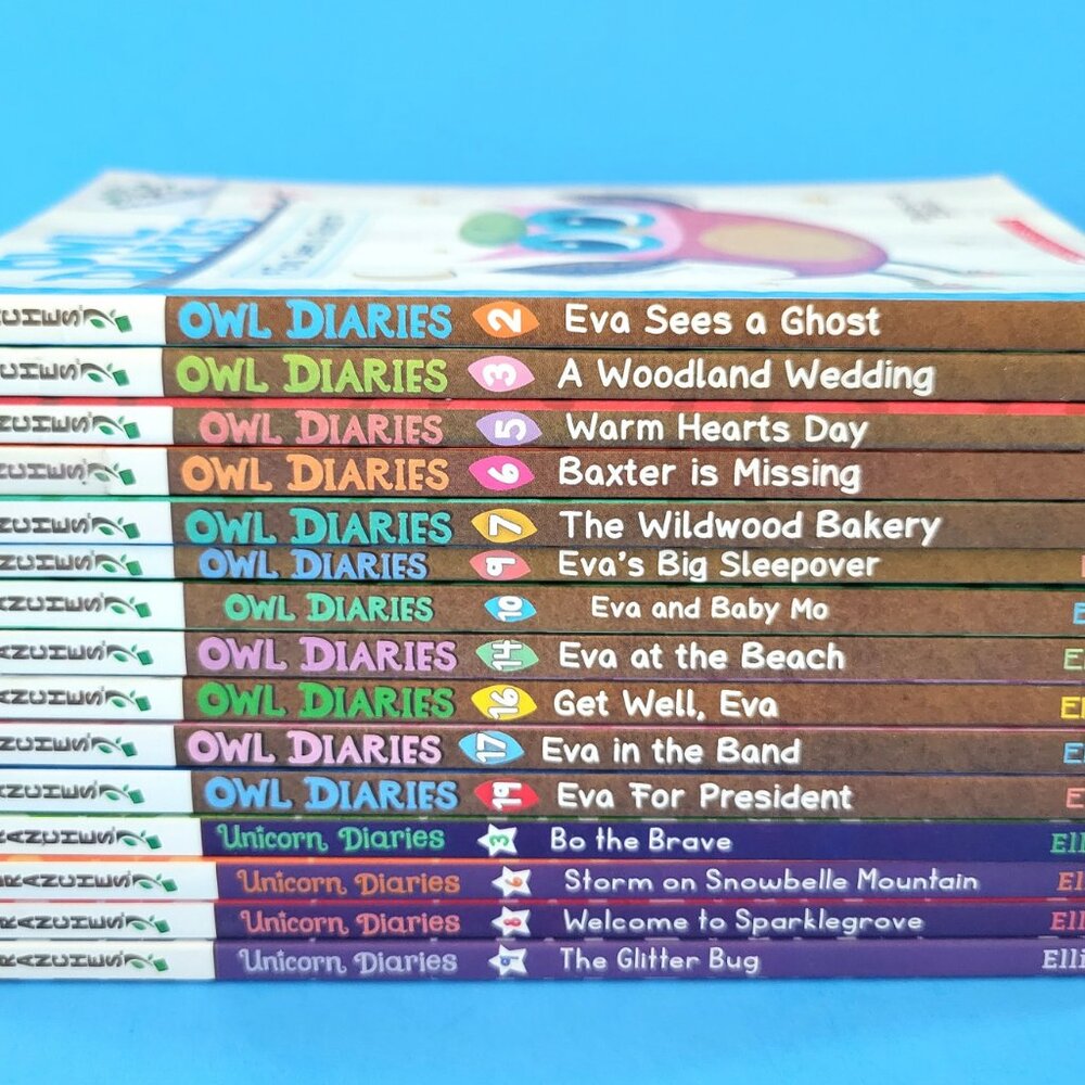OWL DIARIES AND UNICORN DIARIES BOOKS MIXED LOT OF 15 BRANCHES SCHOLASTIC ELLIOT - Picture 5 of 15
